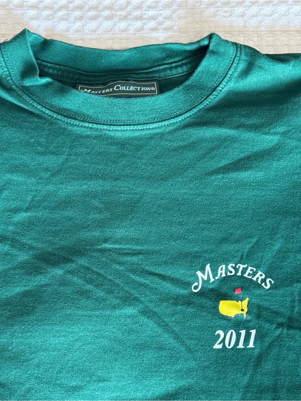 Brand New Masters Collection Golf Green Short-Sleeve Tshirt 2011 never worn - Picture 2 of 4